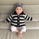 Crochet Baby Cardigan Pattern – Ziggy Baby Jacket (0–3M)