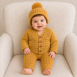 Crochet Baby & Kids Pattern PDF Collection – Sam Cardigan, Hat, Pants & Bandana Bib