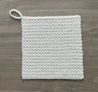 Crochet Pattern Snowy Washcloths