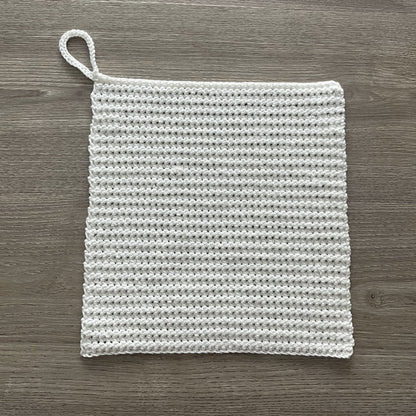 Crochet Pattern Snowy Washcloths