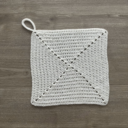 Crochet Pattern Snowy Washcloths