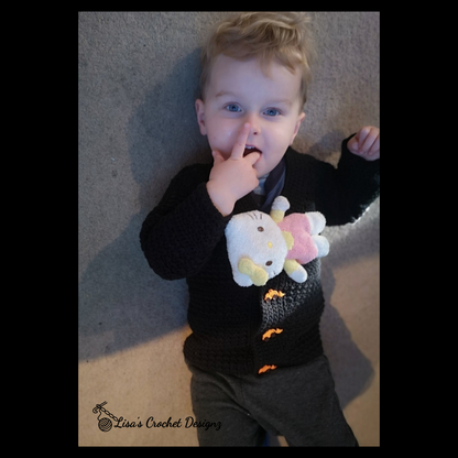 Aaron crochet sweater on baby