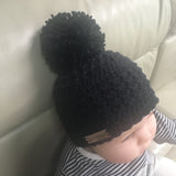 aaron crochet hat on baby left side