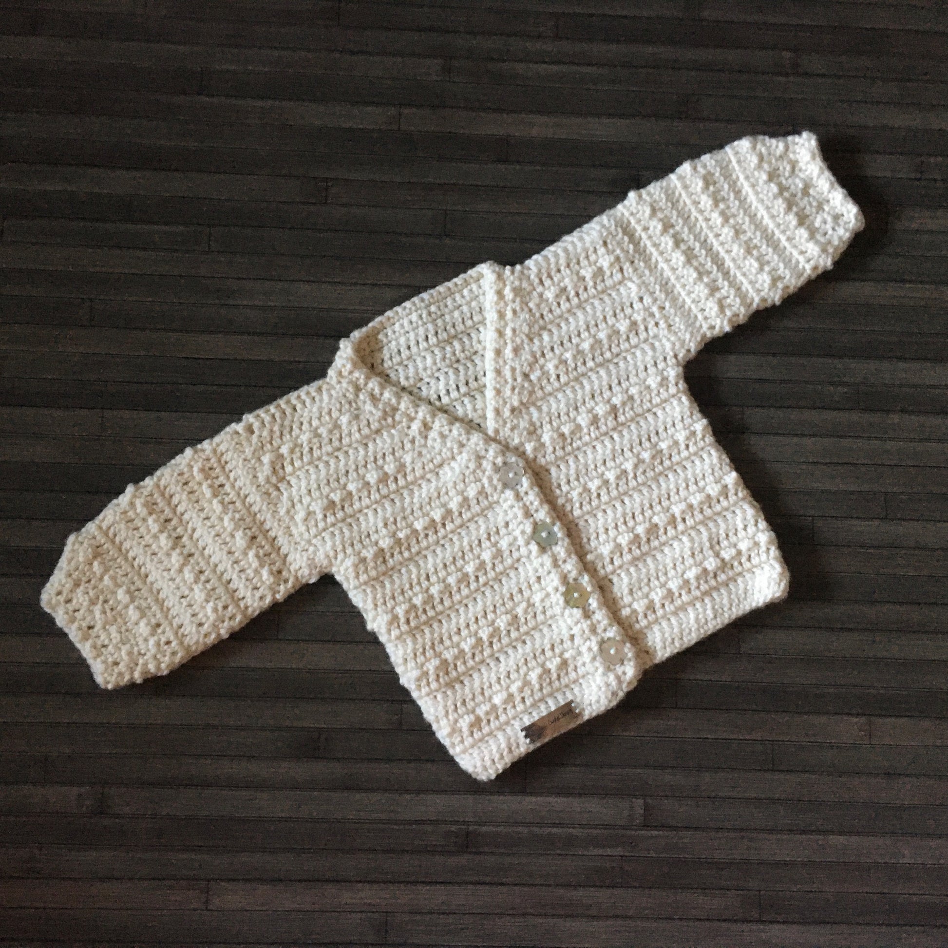 Cream Baby Bonnet and Booties Set 6-12 Months Crochet Baby 