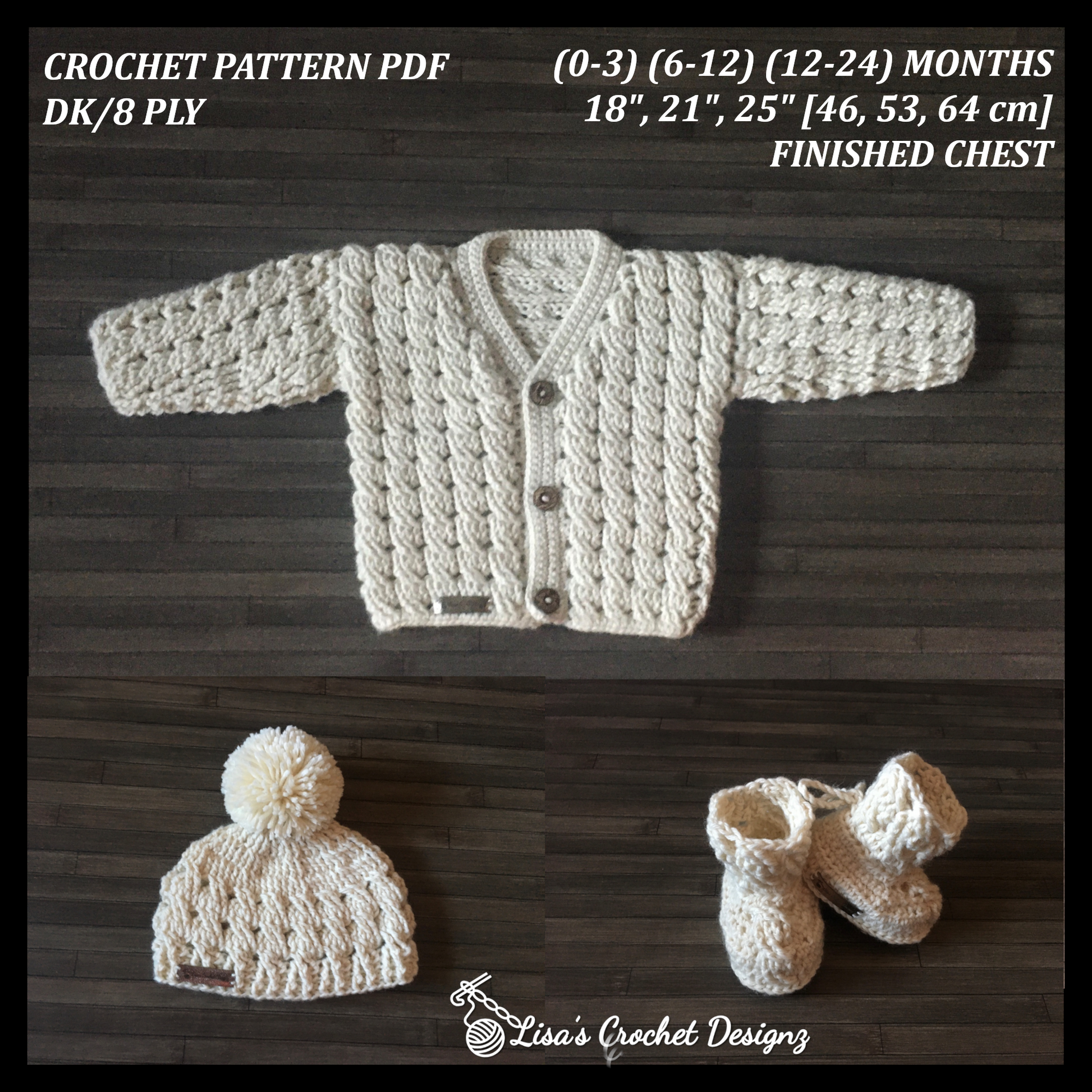 Cardigan Pattern Crochet Sweater For Baby Boy Crochet Baby Boy