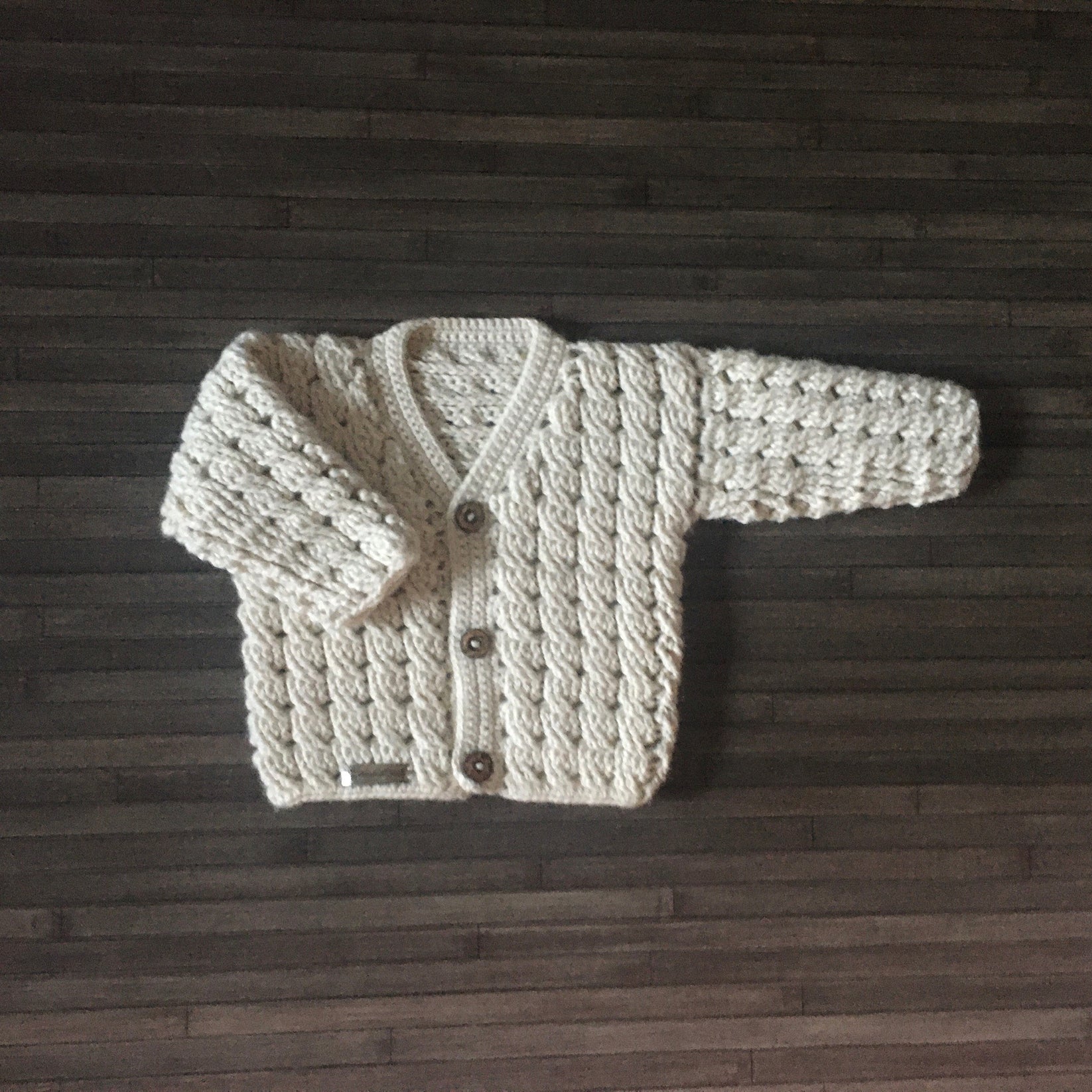 Crochet Pattern Caleb Baby Sweater to 2 Years – Lisa's Crochet Designz