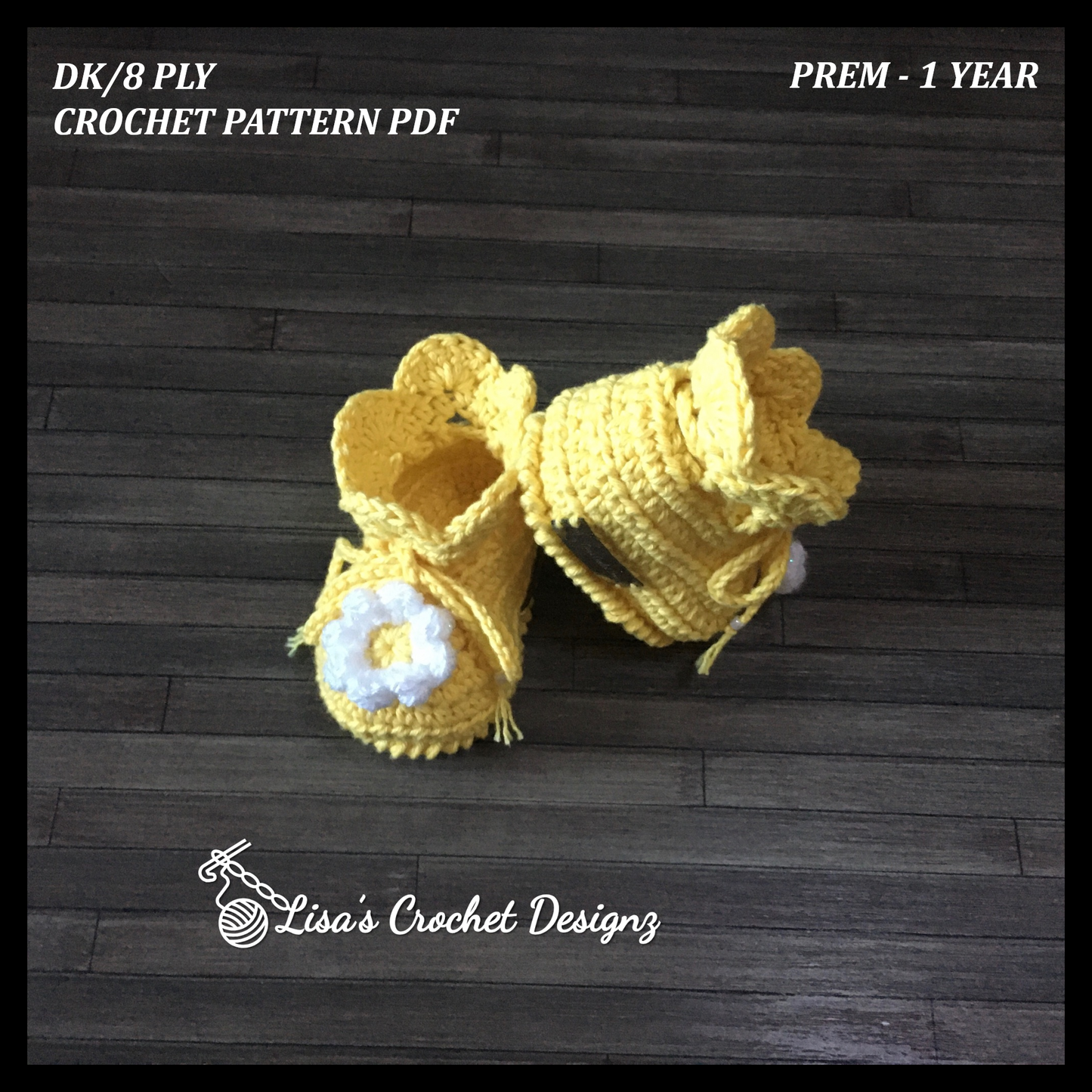 Crochet Pattern Daisy Crochet Baby Booties