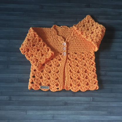 dakota crochet baby cardigan