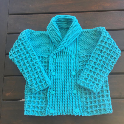 Crochet Pattern Dean Baby Cardigan Pattern to 2 Years