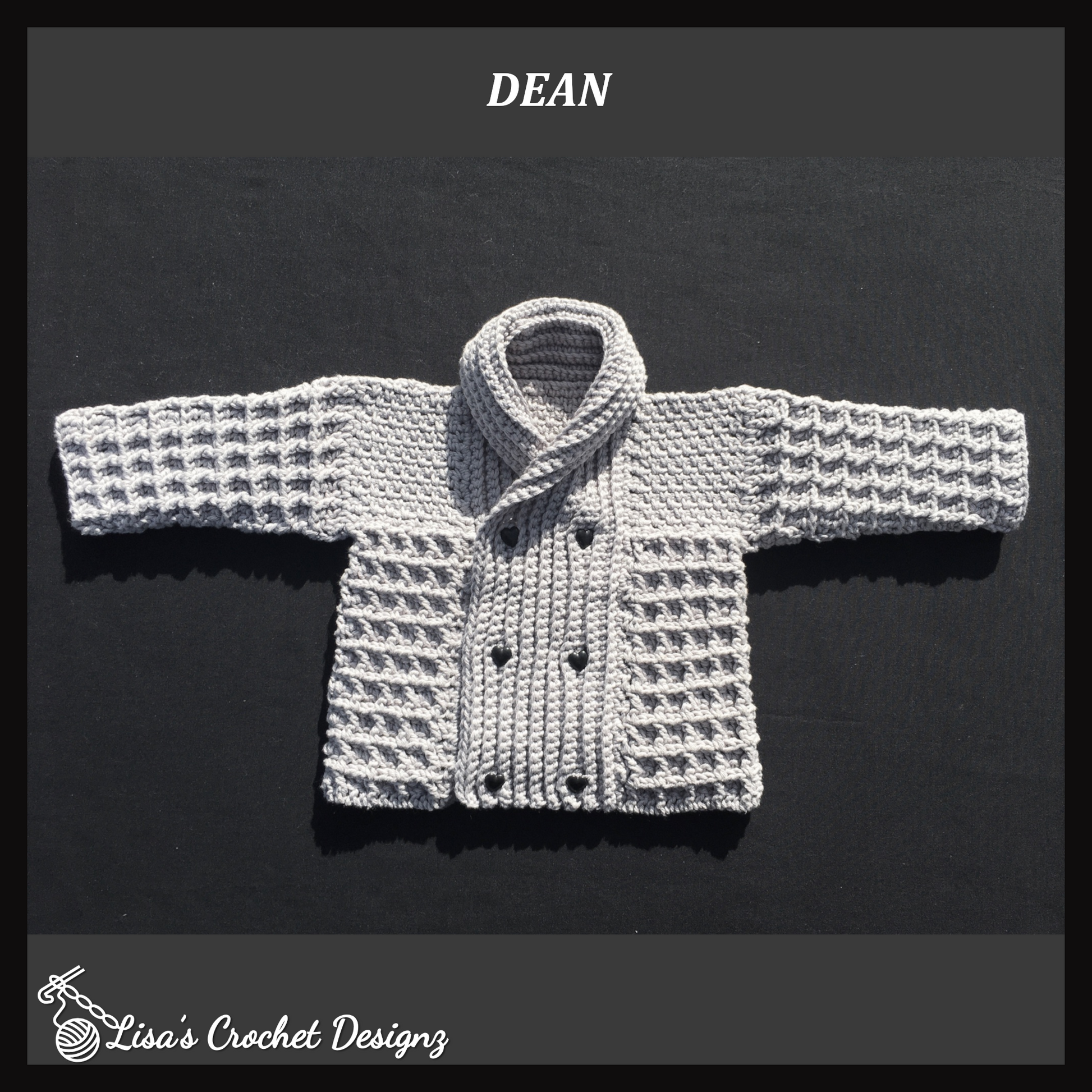 Dean Crochet Baby Sweater Crochet Pattern