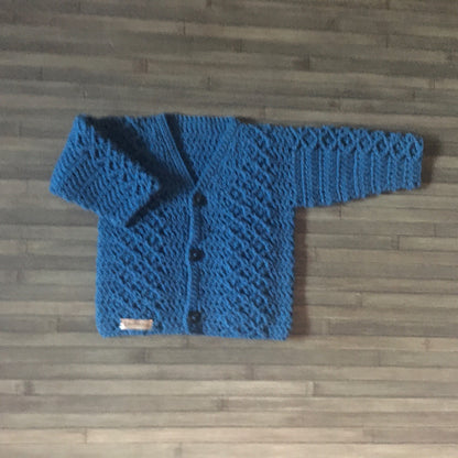 Crochet Pattern Devon Baby Cardigan to 2 Years