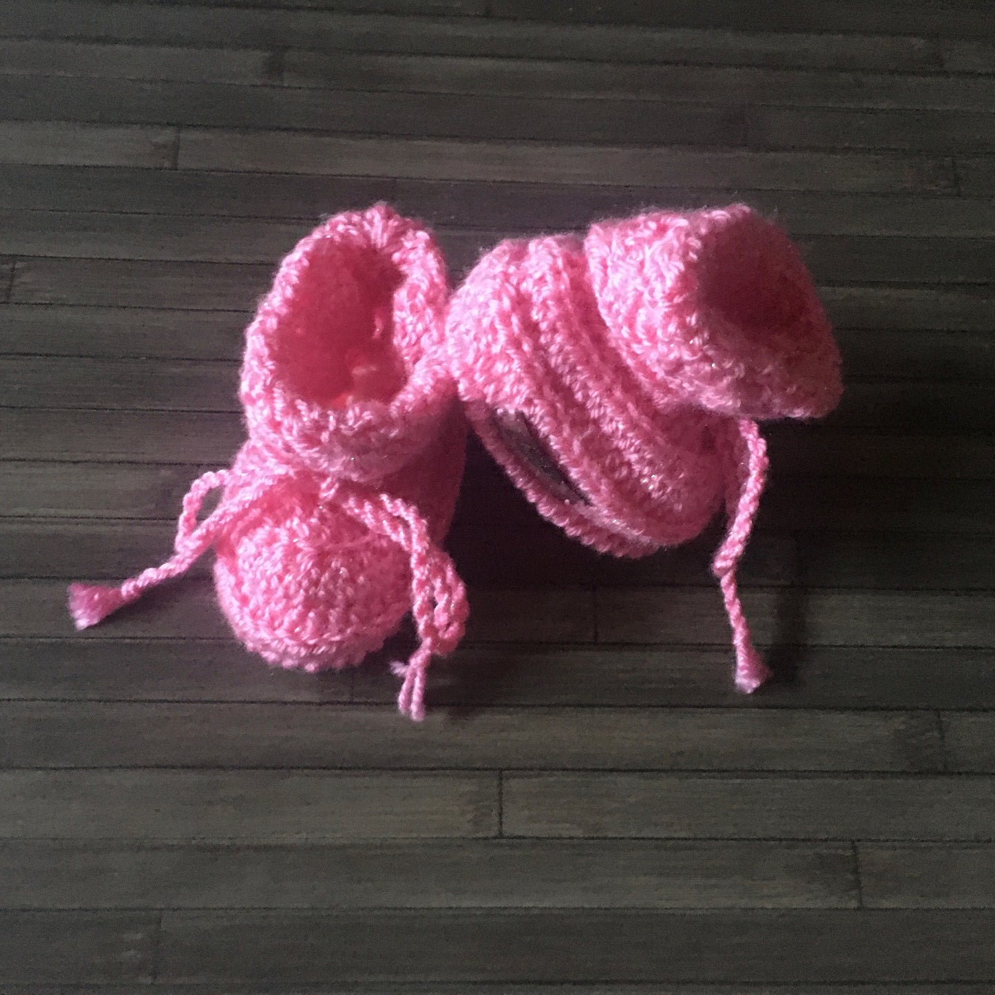 Emma crochet baby booties