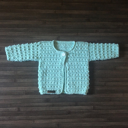 Crochet Pattern Fiona Baby Cardigan Hat Booties Set Newborn to 2 Years