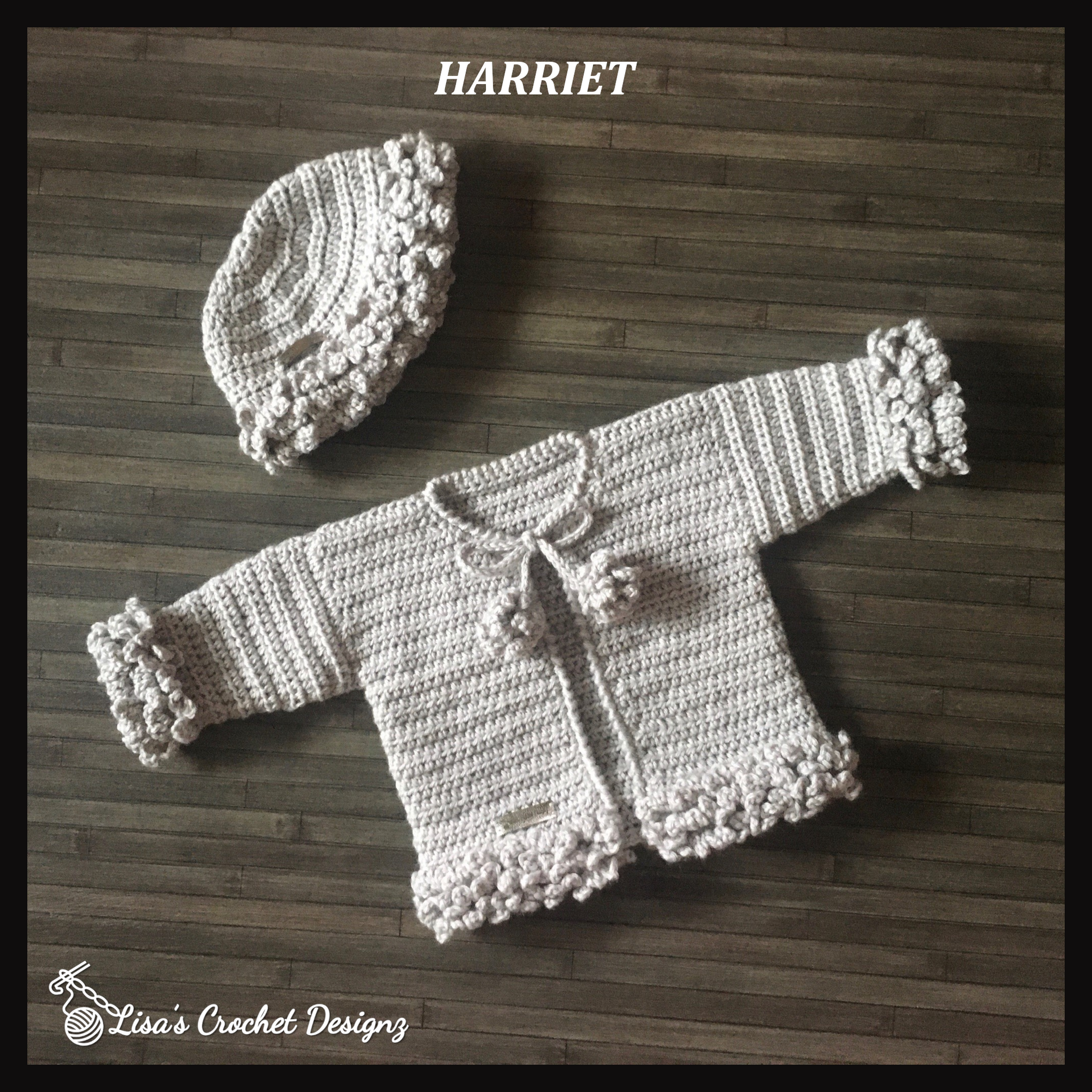 Crochet baby sweater sets hot sale