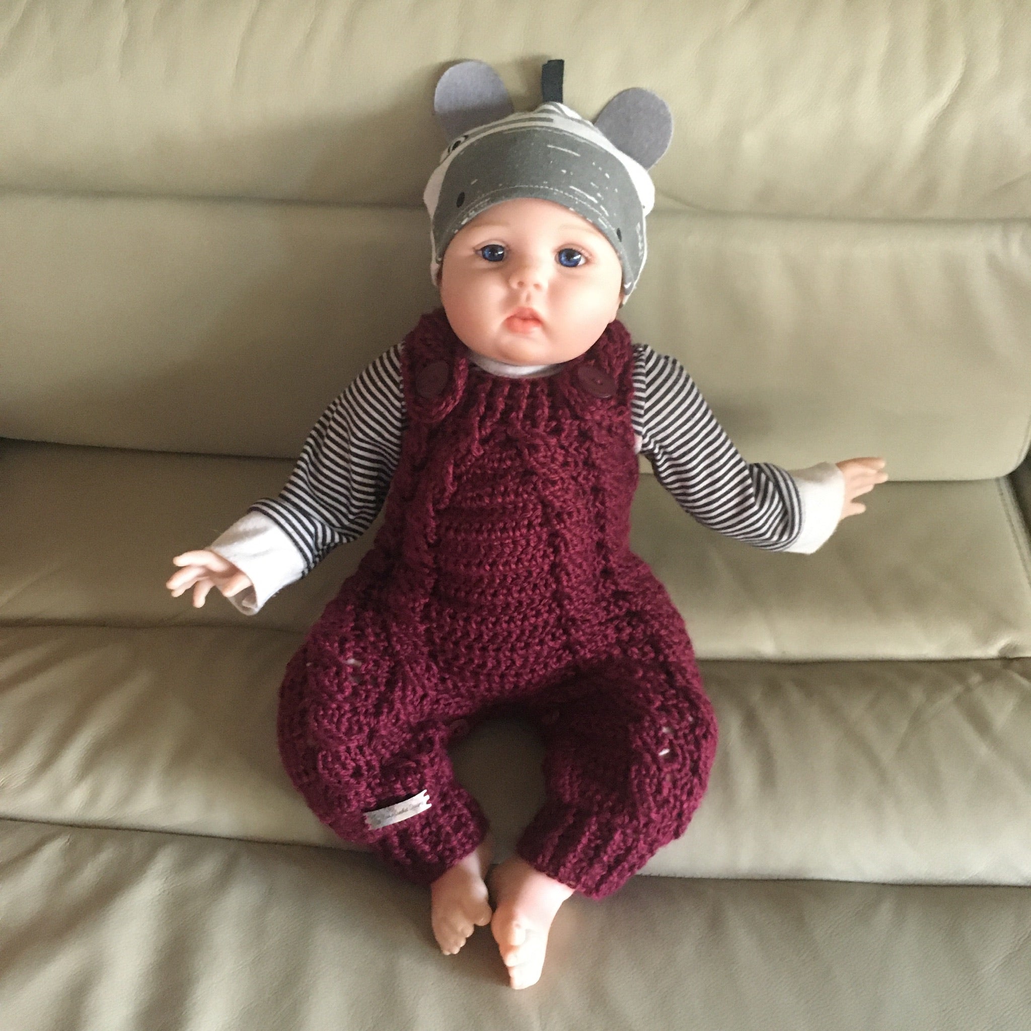 Crochet pattern baby romper hot sale