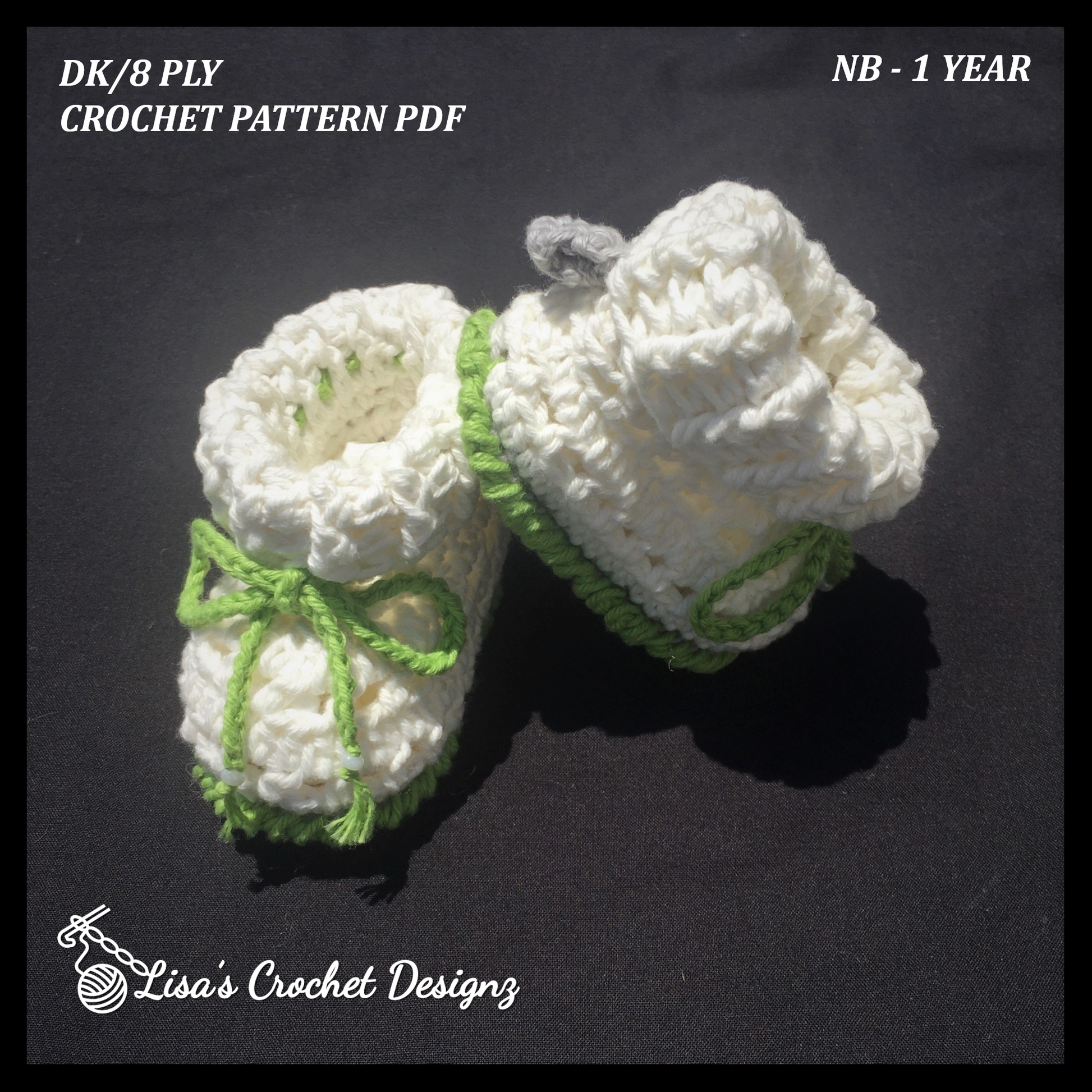 Crochet booties for 1 year old deals