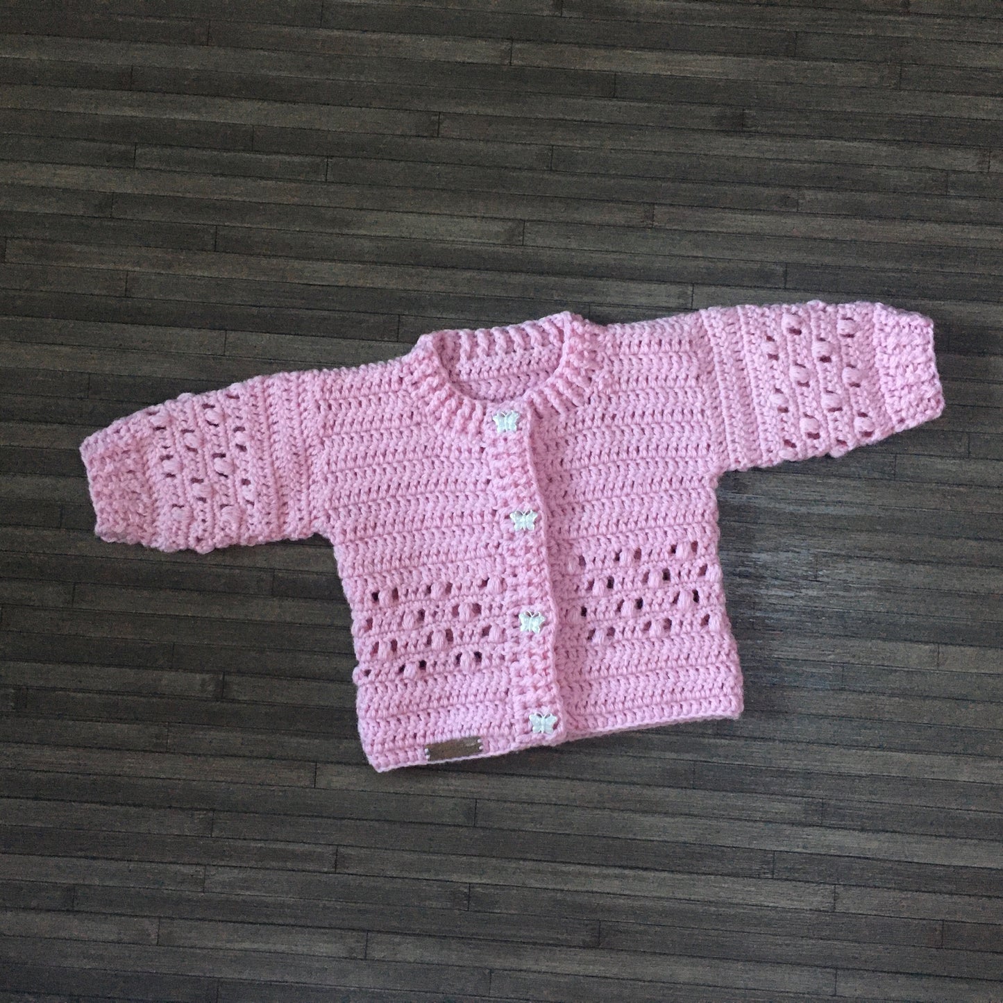 Crochet Pattern Izzy Crochet Cardigan Hat Booties Set Baby to 2 Years