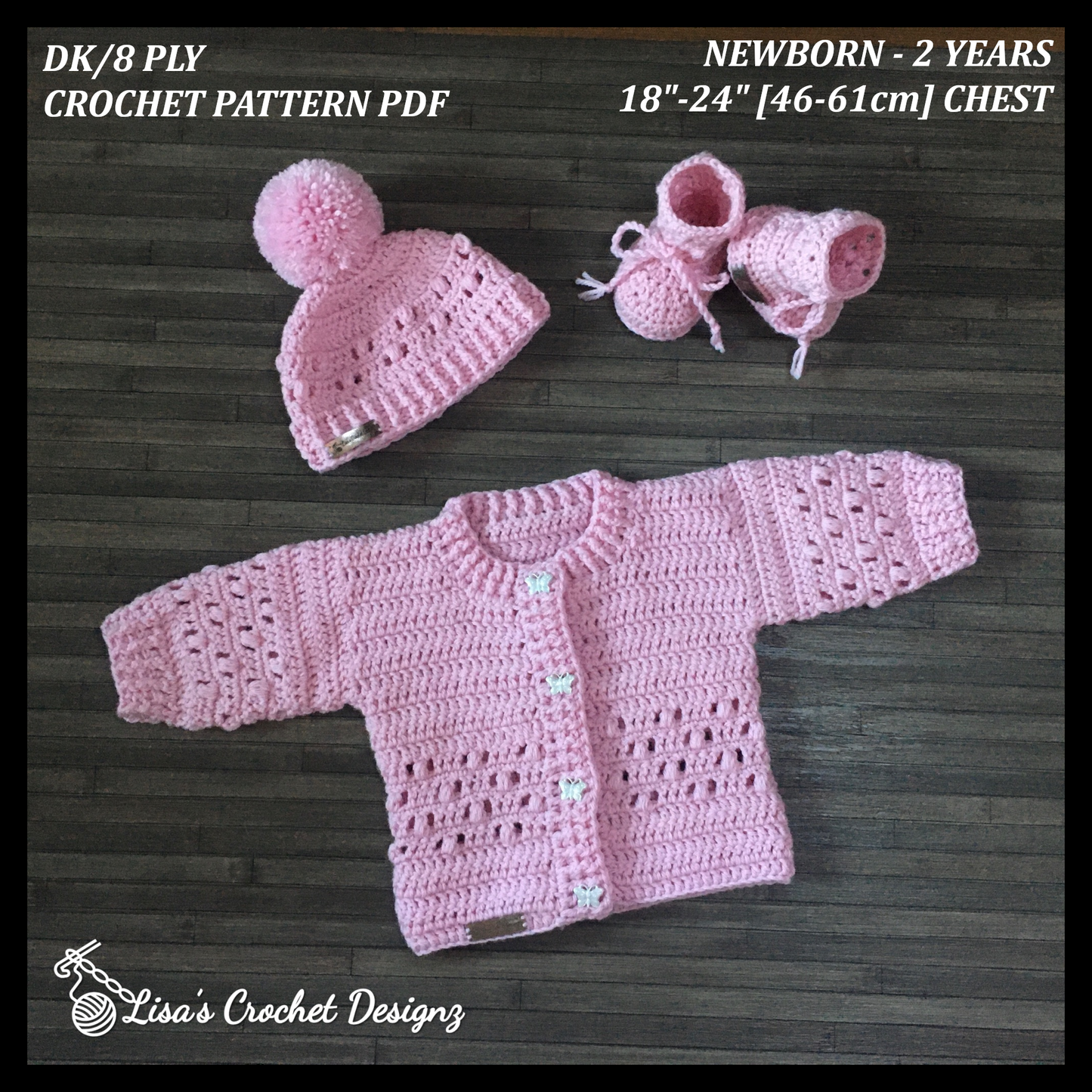 Baby & Accessories Set Crochet Pattern -  New Zealand