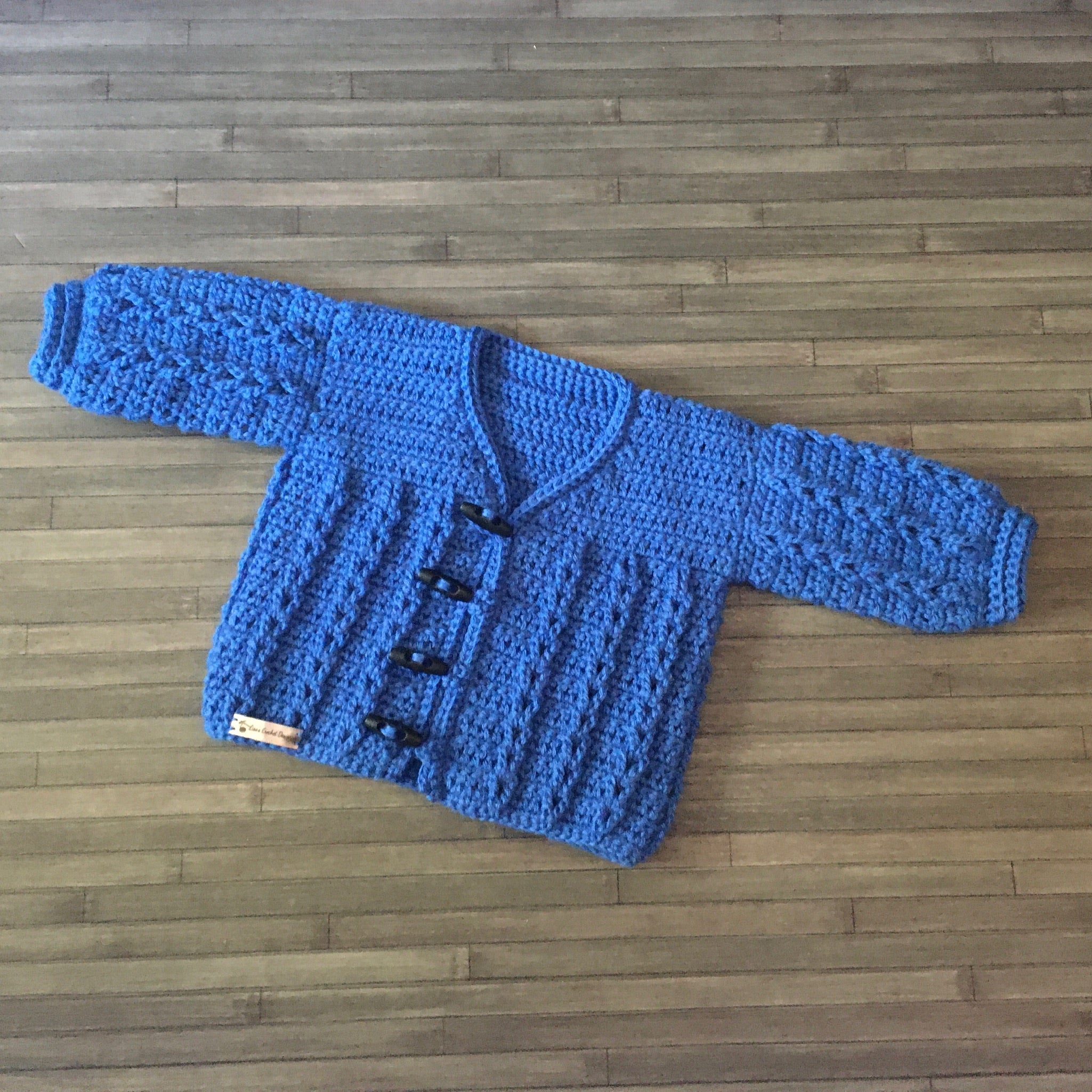 Jacob Cardigan and Hat Set Newborn to 10 Years | Crochet Pattern PDF | English