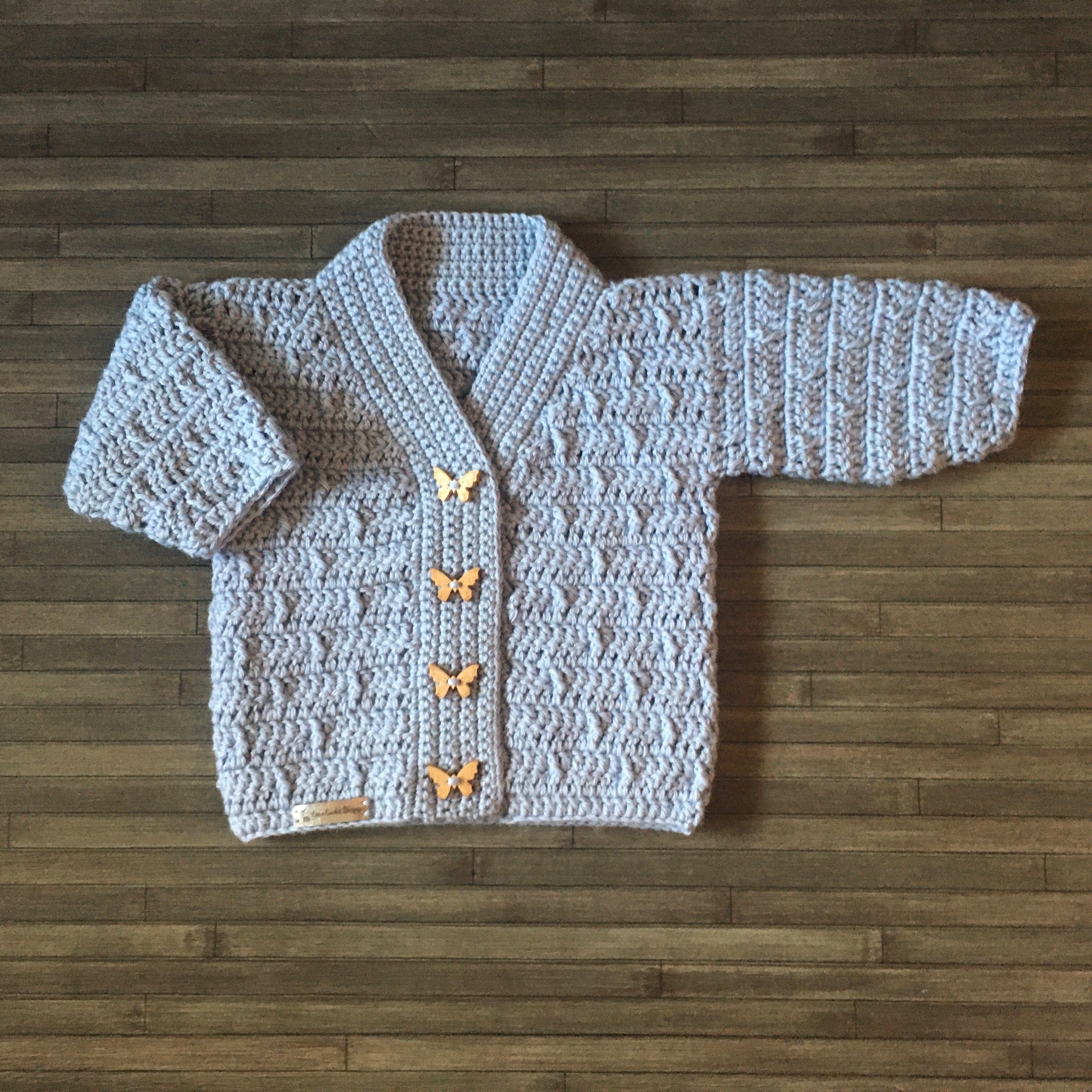 Kasey Baby Toddler Child Cardigan – Newborn to 10 Years | Crochet Pattern PDF | English