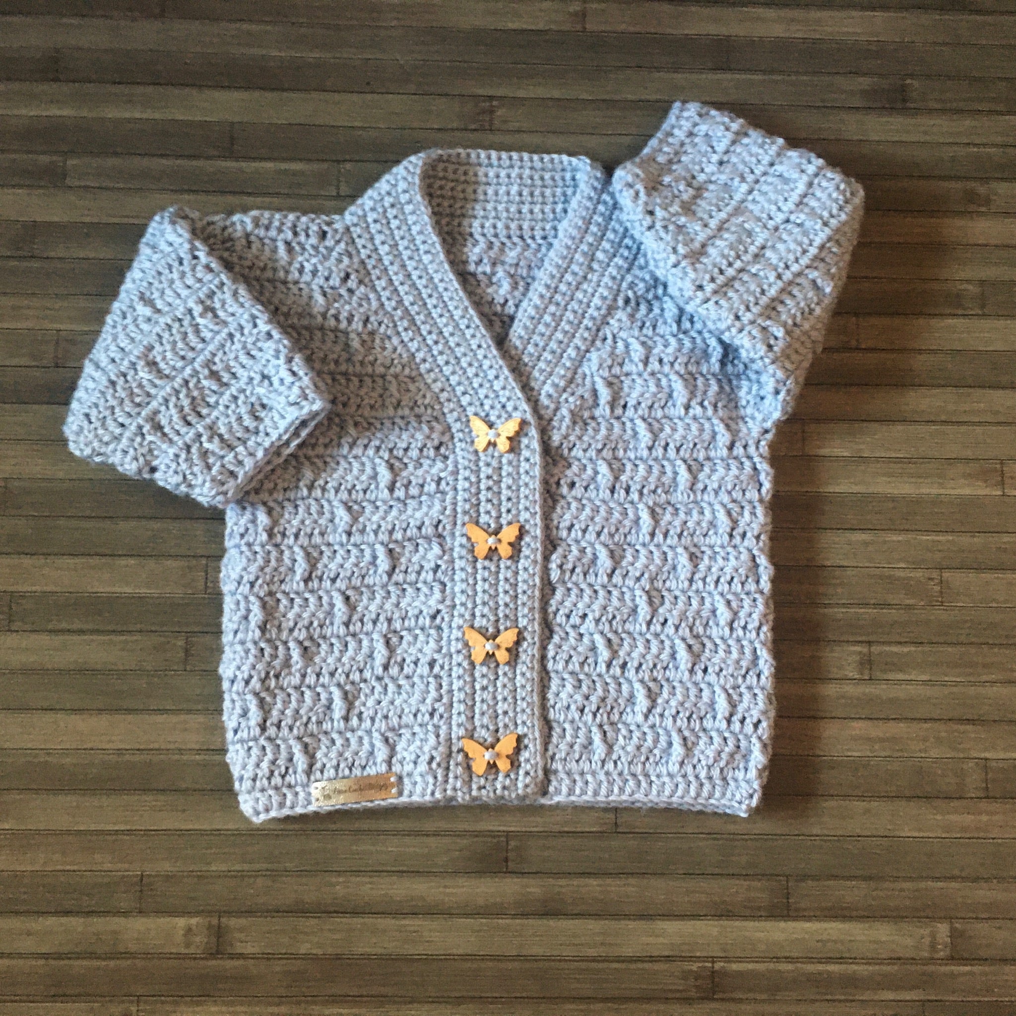 Kasey Baby Toddler Child Cardigan – Newborn to 10 Years | Crochet Pattern PDF | English