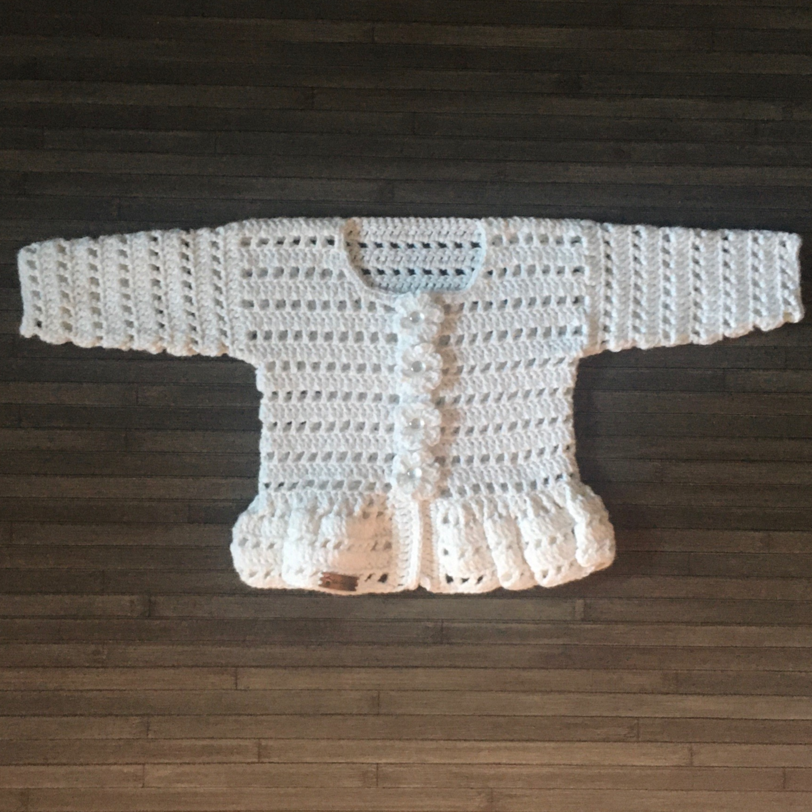 leah crochet baby sweater