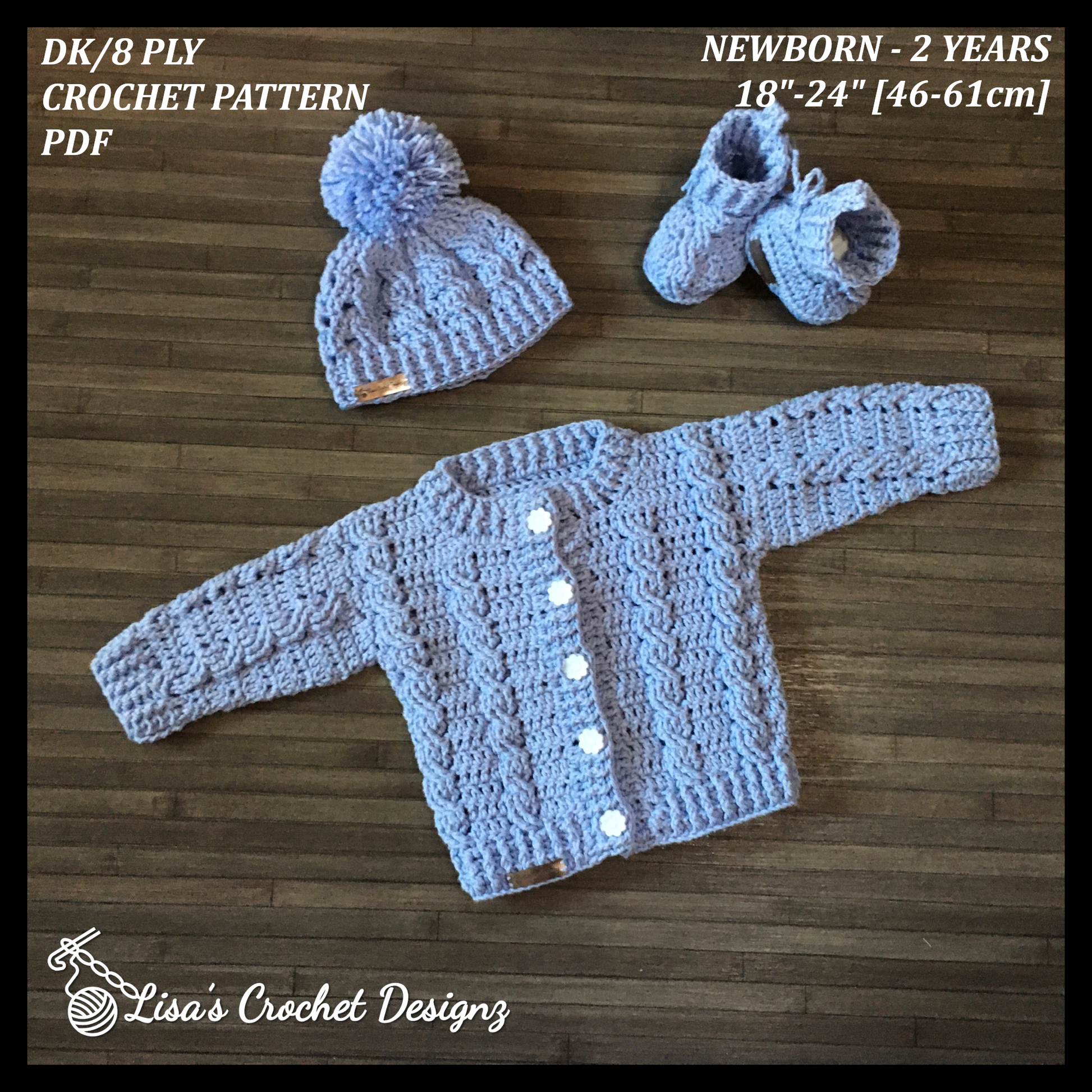 Crochet baby top sweater sets
