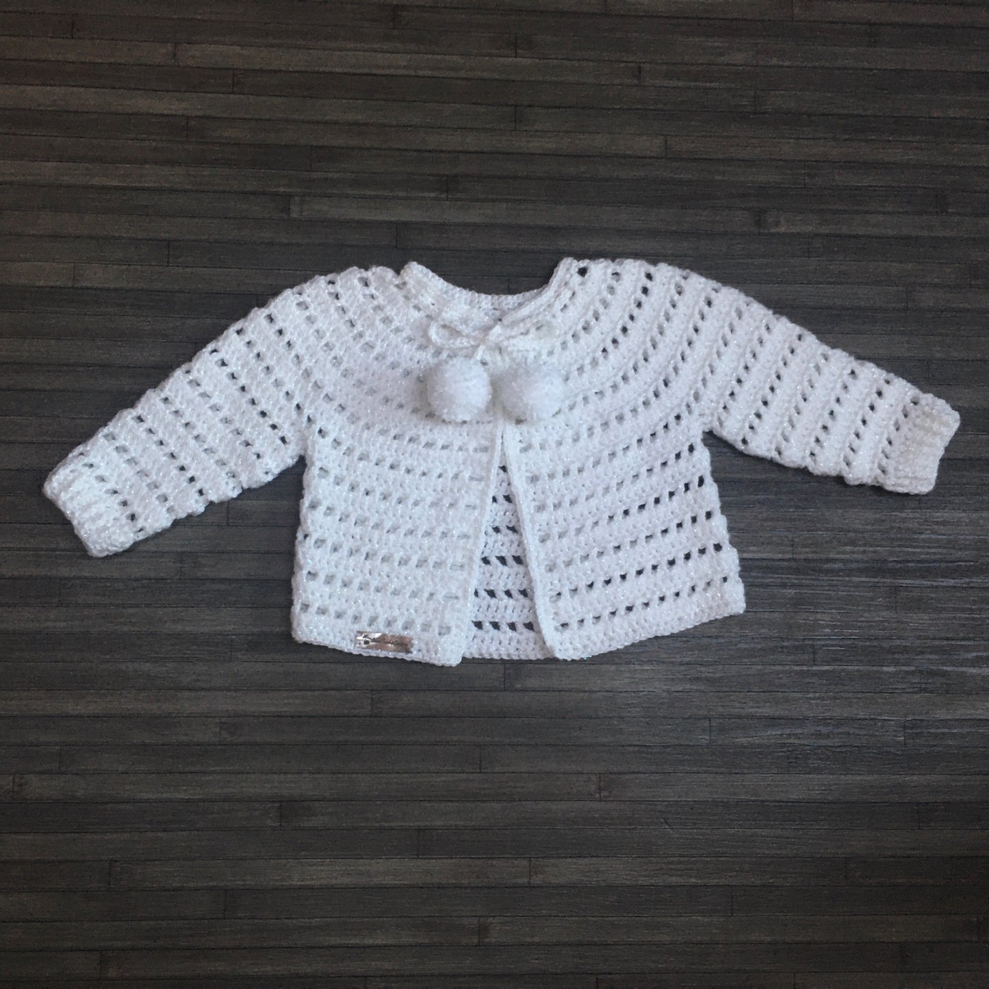 Crochet Pattern Lucy Baby Cardigan Hat Booties Set Pattern 0-3 Months