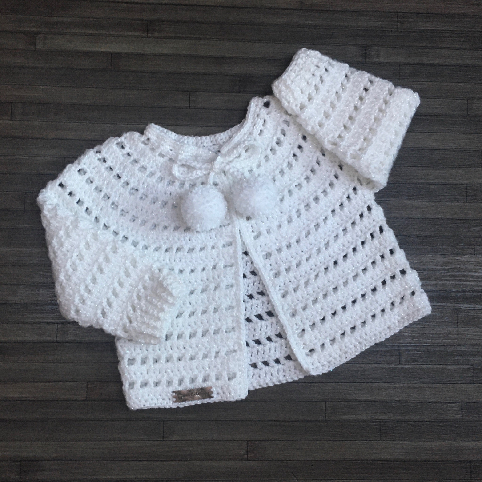 Lucy Baby Cardigan Hat Booties Set Pattern 0-3 Months | Crochet Pattern PDF | English