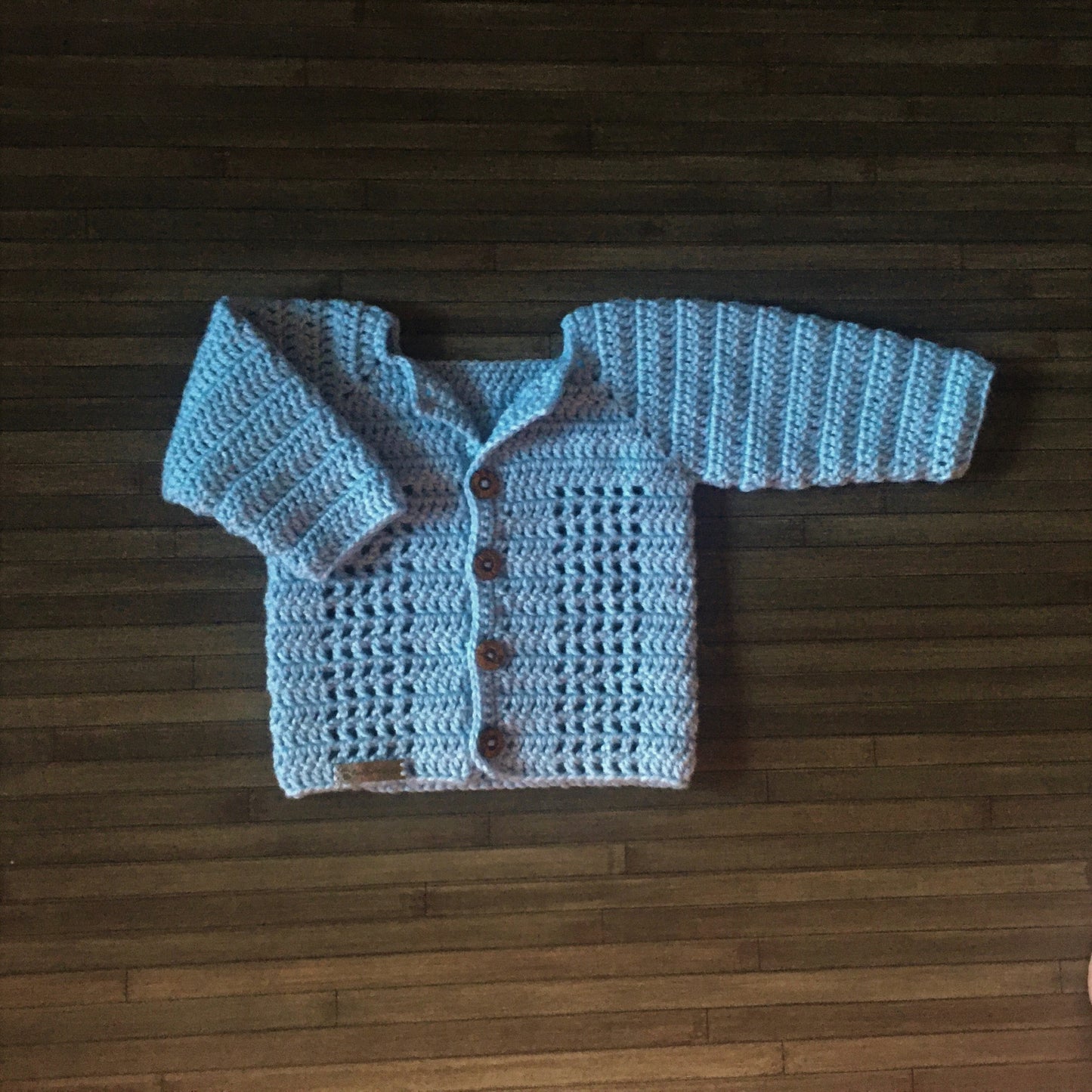 Crochet Pattern Luke Crochet Baby Cardigan 0-3 Months