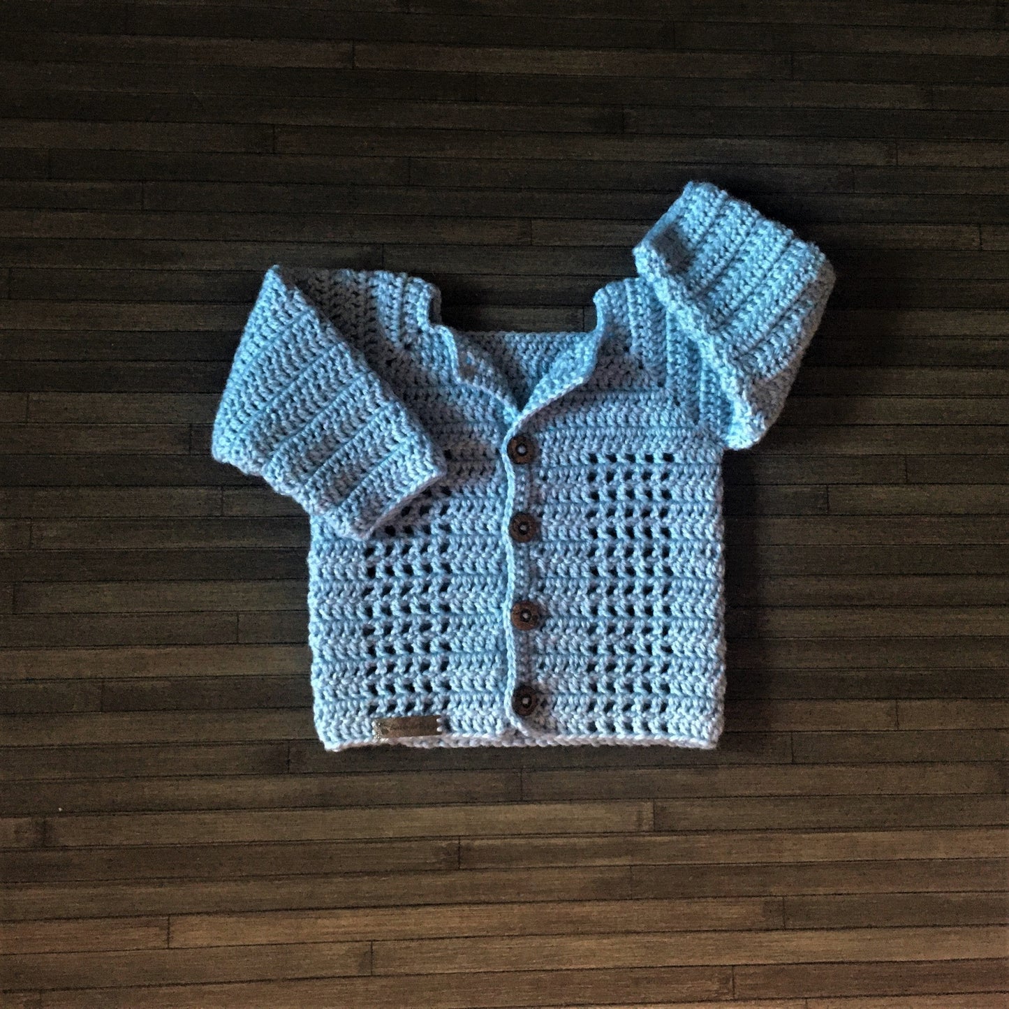 Crochet Pattern Luke Crochet Baby Cardigan 0-3 Months