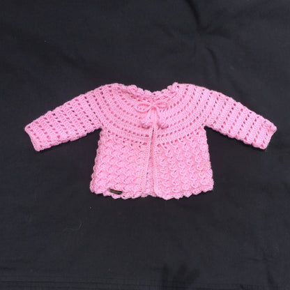 Crochet Pattern Luna Crochet Cardigan Hat Booties Set Baby 0-3 Months