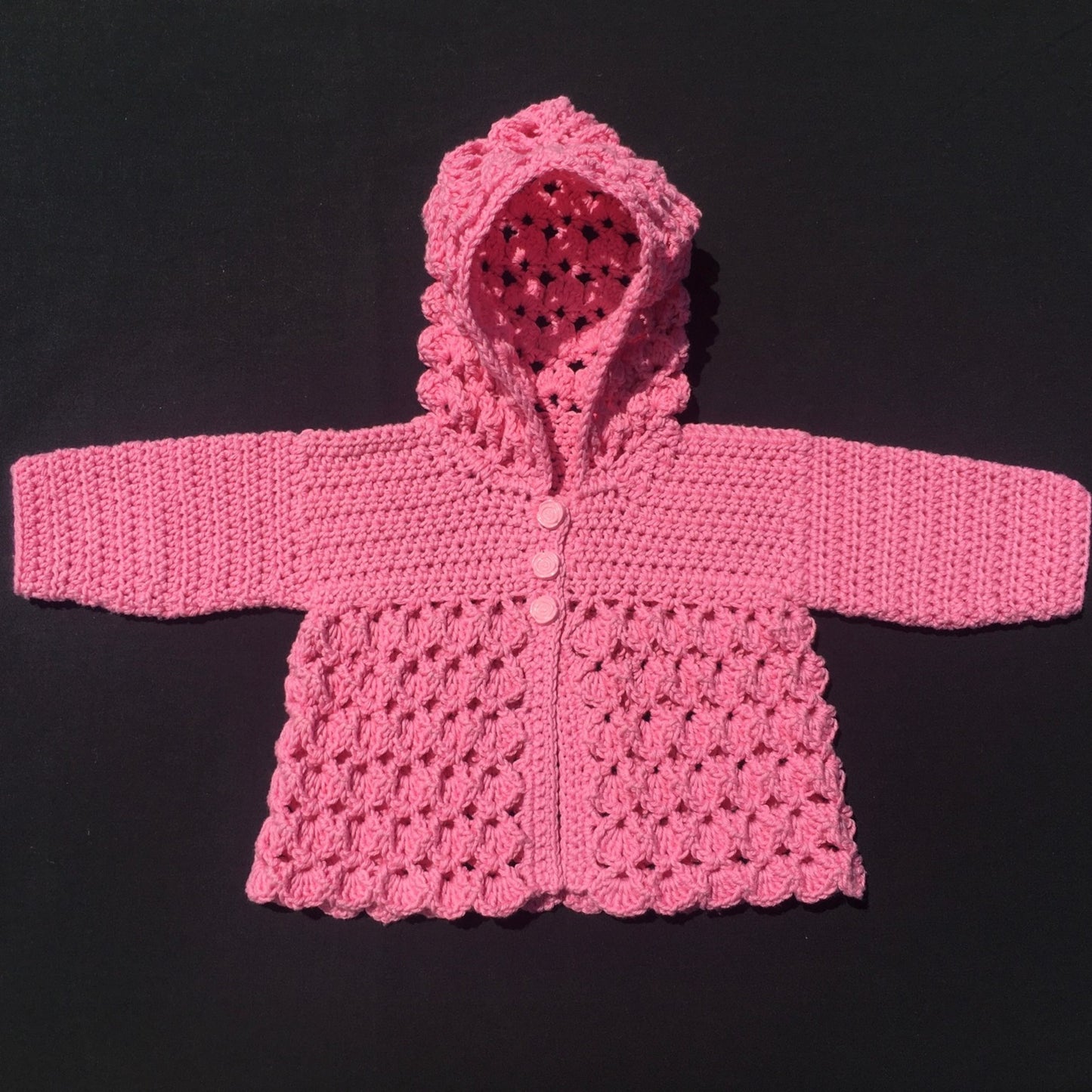 Crochet Pattern Michelle Baby Hoodie and Booties 0-3 Months