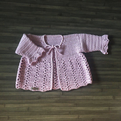 orchid baby cardigan