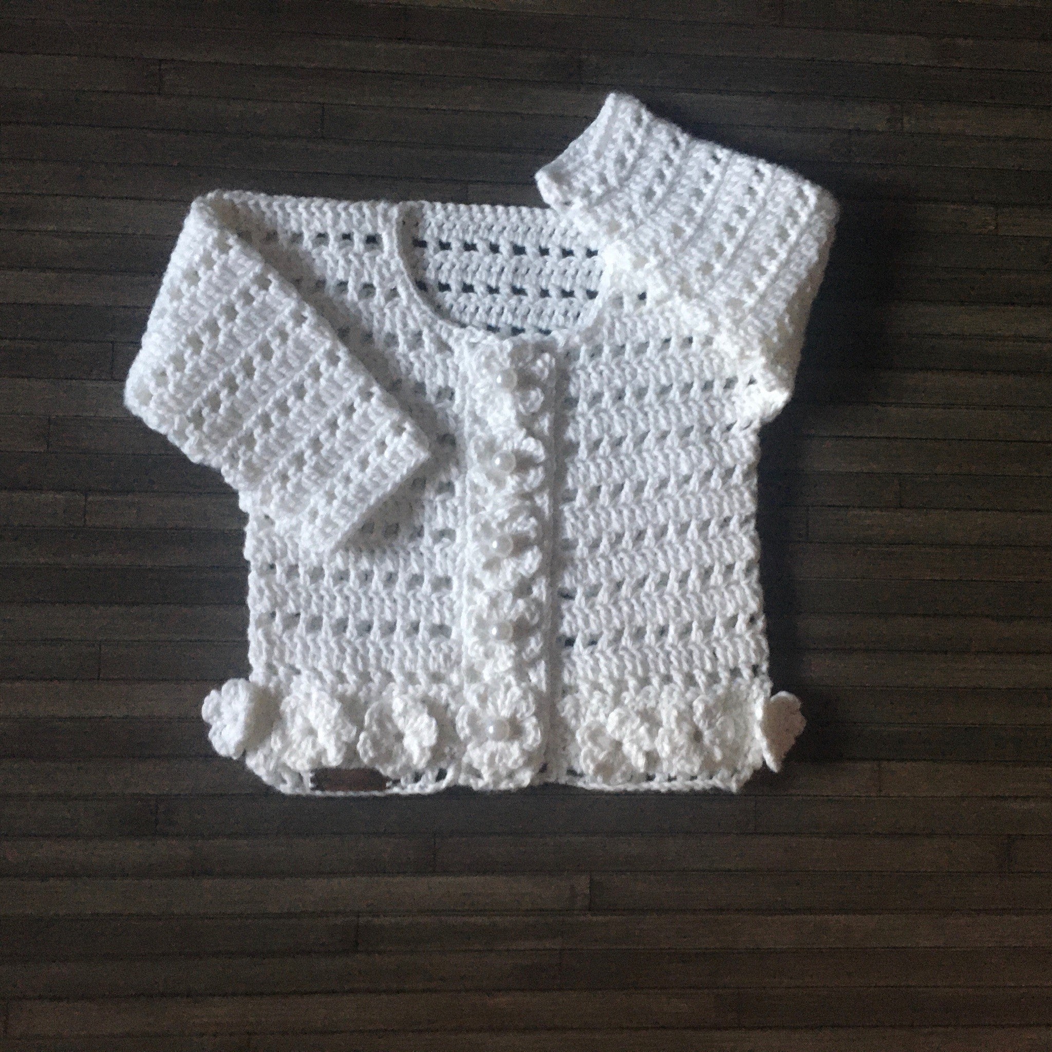 Easy baby cardigan on sale crochet