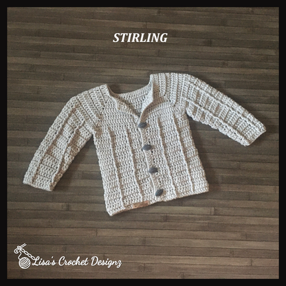 stirling crochet baby sweater