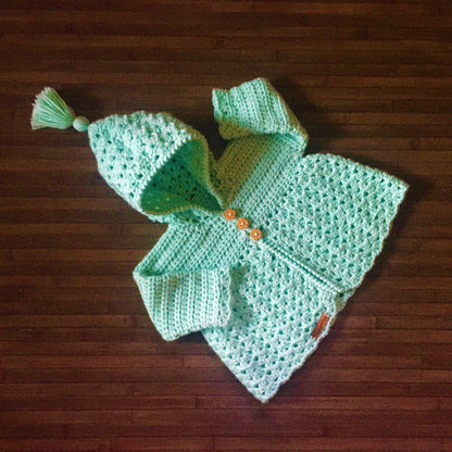 Crochet Pattern Zara Crochet Baby Hoodie and Booties 0-3 Months