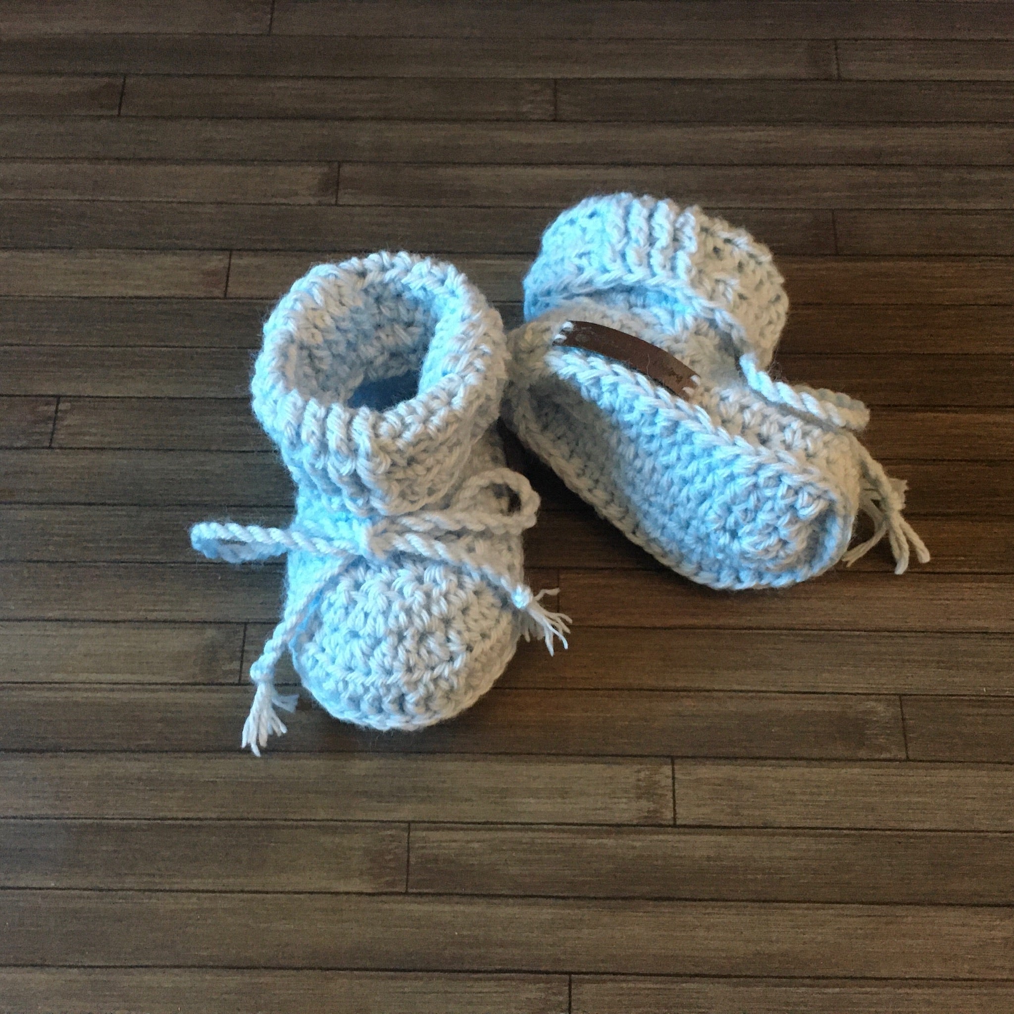 Crochet bibs and clearance booties